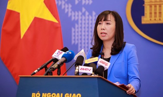 Bà Lê Thị Thu Hằng, người phát ngôn Bộ Ngoại giao Việt Nam. Ảnh: HN
