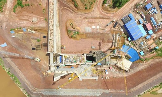 Nhà máy Thủy điện tại tỉnh Bôlykhămxay (Lào) do công ty Sông Đà 5 thi công. Ảnh: Công ty Sông Đà 5