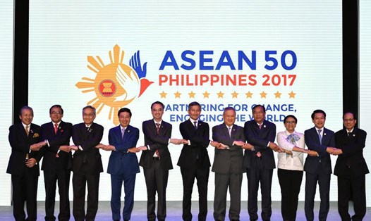 Các Ngoại trưởng tại lễ khai mạc Hội nghị AMM lần thứ 50 ở Manila (Philippines) ngày 5.8. Ảnh: Reuters