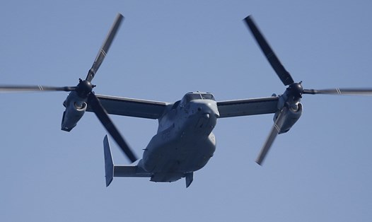 Một máy bay MV-22 Osprey của thủy quân lục chiến Mỹ rơi ngoài khơi Australia. Ảnh: Reuters