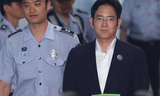 Lee Jae-yong, con trai chủ tịch tập đoàn Samsung đối mặt với bản án 12 năm tù. Ảnh: Yonhap.