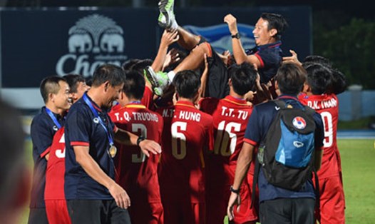 Sau chức vô địch U.15 Đông Nam Á, mục tiêu của U.15 Việt Nam là VCK Châu Á và tấm vé World Cup. Ảnh: VFF