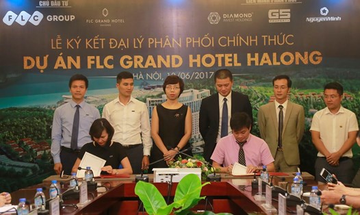 Lễ ký kết hợp tác giữa Tập đoàn FLC (FLC Group) và Liên minh phân phối Diamond Invest Holdings – Nguyễn Minh Land – G5 Property 