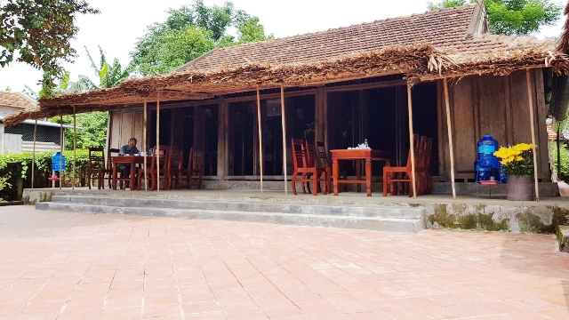 Ngôi nhà lúc sinh thời của Đại tướng Võ Nguyên Giáp tại làng An Xá. Ảnh: Lê Phi Long