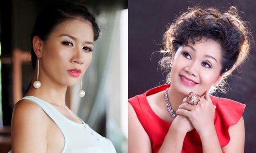 Cựu người mẫu Trang Trần (trái) xúc phạm nghệ sĩ Xuân Hương với những lời lẽ thóa mạ, tục tĩu. Ảnh: kenh14