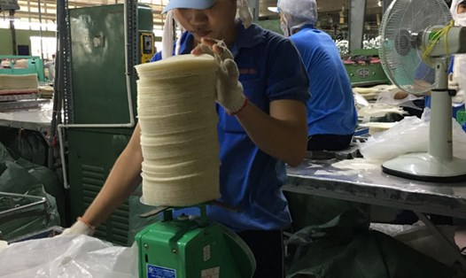 CN sản xuất tại Cty Thuận Phong (Tiền Giang). Ảnh: P.V