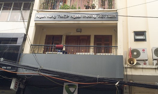 Nhà 31 Hàng Khoai (phường Hàng Mã, quận Hoàn Kiếm) bị tố cáo xây dựng trái với giấy phép xây dựng. Ảnh: TV