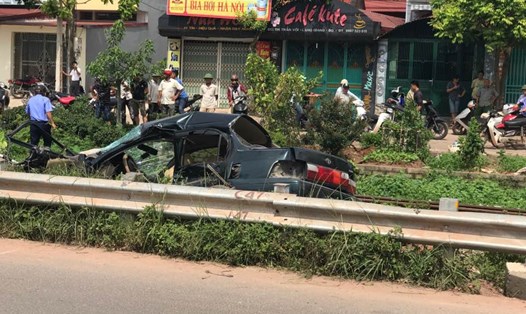 Vụ tai nạn nghiêm trọng khiến Chủ tịch Hội khuyến học huyện Lạng Giang (Bắc Giang) tử nạn.