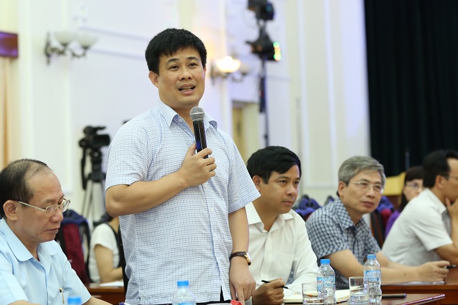 Ông Sái Công Hồng khẳng định đề Văn là hoàn toàn chính xác (Ảnh: Hải Nguyễn)