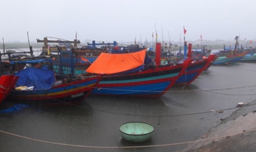 Ngày 16.7, tàu thuyền đã vào neo đậu an toàn ở cảng cá Cửa Sót (Thạch Kim, Lộc Hà, Hà Tĩnh) 