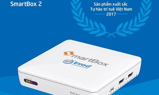 VNPT Smartbox2 do VNPT Technology sản xuất vinh dự lọt Top các sản phẩm xuất sắc của chương trình Tự hào trí tuệ Lao động Việt Nam 2017. (Ảnh: PV)