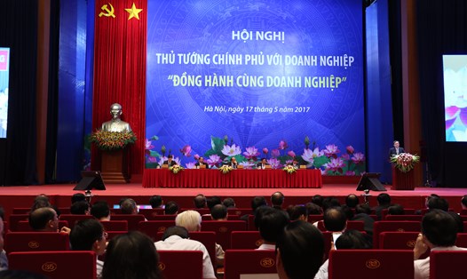 Hội nghị Thủ tướng Chính phủ với doanh nghiệp năm 2017. Ảnh: Hải Nguyễn