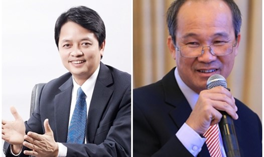 Ông Dương Công Minh và Ông Nguyễn Đức Hưởng gắn bó với Ngân hàng LienVietPostBank từ giai đoạn thành lập. Ảnh PV