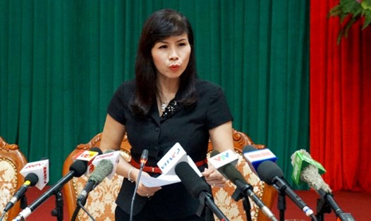 Bà Lê Mai Trang, Phó chủ tịch UBND quận Thanh Xuân. Ảnh: Báo Chất lượng Việt Nam.