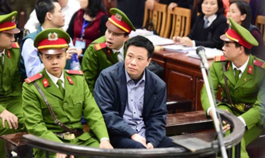 Bị cáo Hà Văn Thắm tại phiên tòa ngày 27.2.2017. Ảnh: TTXVN