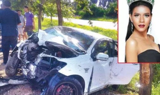  Xót xa hoa khôi Thái Lan qua đời do tai nạn xe hơi
