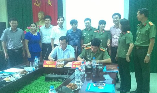 Công đoàn CAND và LĐLĐ. TP Hải Phòng ký kết chương trình phối hợp công tác - Ảnh TD