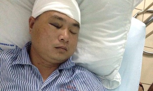 Anh Trung đang được điều trị tích cực tại bệnh viện Việt Tiệp - Ảnh CTV