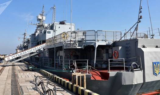 Kỳ hạm của Hải quân Ukraina "Getman Sagaidachnyi".