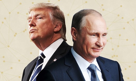 Tổng thống Donald Trump và Tổng thống Vladimir Putin. Ảnh ghép của CNN.