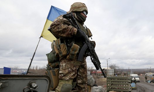 Lực lượng quân sự Ukraina. Ảnh: AP