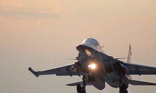 Sukhoi Su-34 của Nga ở Syria. Ảnh: Bộ Quốc phòng Nga