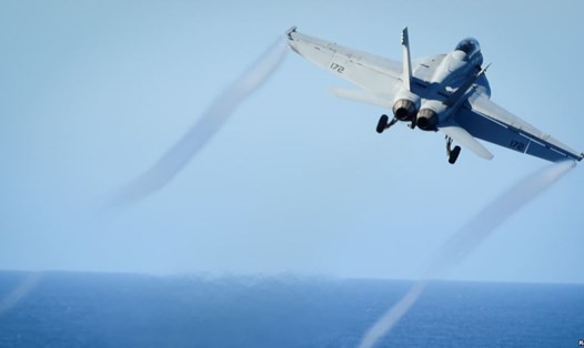 Máy bay chiến đấu Super Hornet của Mỹ. Ảnh: Reuters