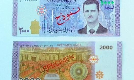 Syria nói đây là thời điểm thích hợp để lưu hành tiền mới. Ảnh: SANA/Reuters