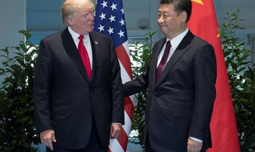 Tổng thống Donald Trump gặp Chủ tịch Tập Cận Bình ở G20. Ảnh: Reuters