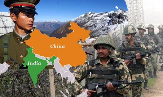 Tranh chấp biên giới Trung-Ấn căng thẳng hơn 1 tháng qua. Ảnh: IBNS