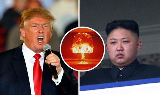 Ông Donald Trump cho rằng lời cảnh báo Triều Tiên chưa đủ cứng rắn. Ảnh: Express