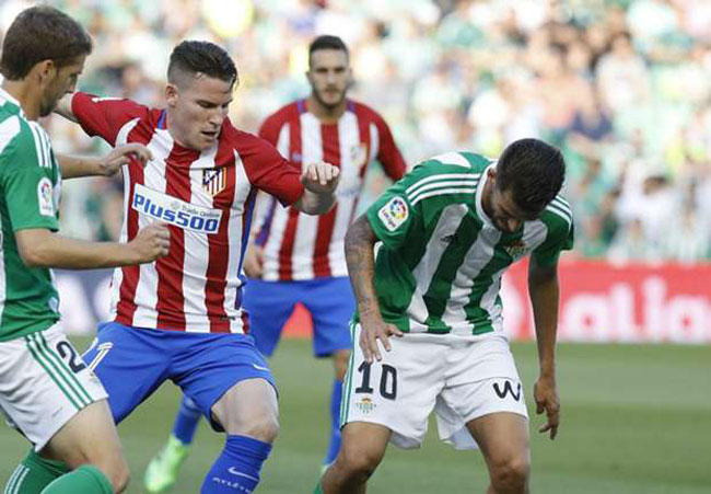 Atletico may mắn cầm hòa 1 - 1 trên sân của Betis