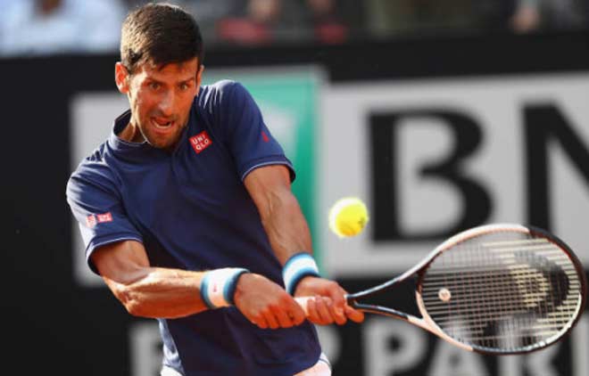 Novak Djokovic vượt qua Aljaz Bedene 2 - 0 để vào vòng 3 Rome Masters