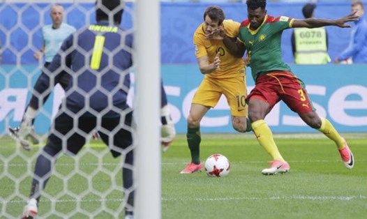 Hòa 1 - 1, Cameroon và Australia níu chân nhau ở cuối bảng B Confed Cup 2017