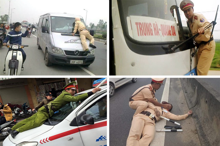 Infographic: Điểm lại những vụ việc khiến CSGT phải đu gương ôtô, nhảy lên nắp capô gây sốc trong dư luận