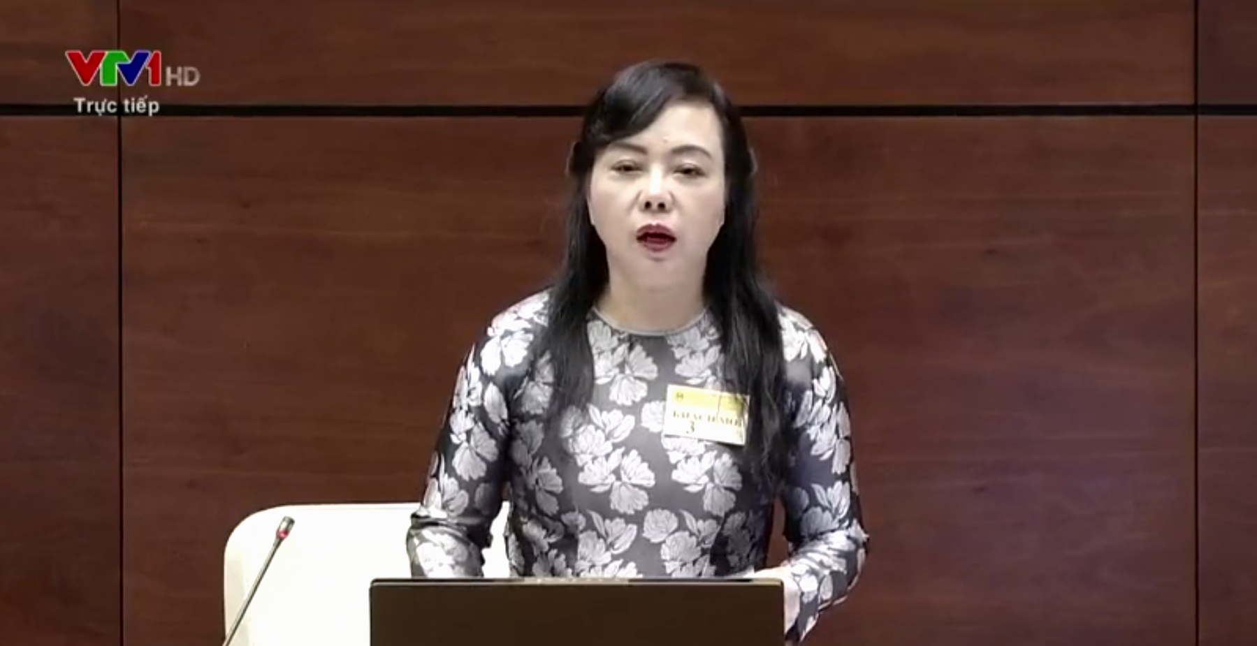 Bộ trưởng Nguyễn Thị Kim Tiến đăng đàn Quốc hội