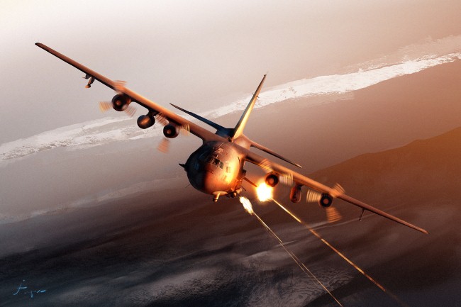 "Soi" loại máy bay AC-130 chỉ có Không quân Mỹ sở hữu