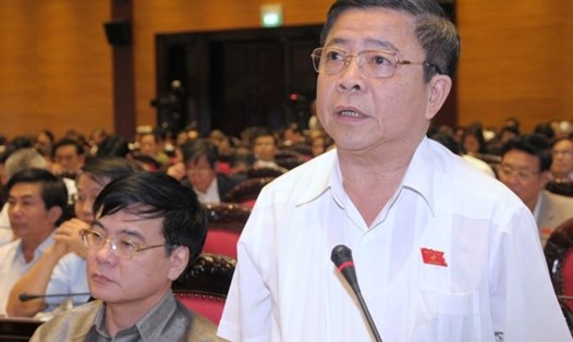 Ông Võ Kim Cự phát biểu tại kỳ họp Quốc hội khóa XIII