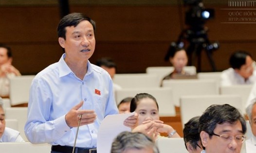 Đại biểu Bùi Văn Xuyền (Thái Bình) phát biểu tại kỳ họp Quốc hội khóa XIV. Ảnh: Q.H