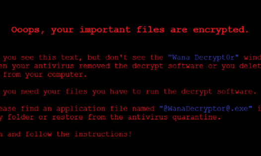 Các máy tính/nạn nhân của WannaCry sẽ nhận được thông báo dữ liệu đã bị khóa dạng như thế này từ tin tặc.