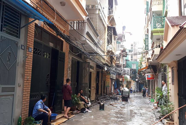 Khu vực xảy ra cháy khiến hai mẹ con tử vong. Ảnh PS