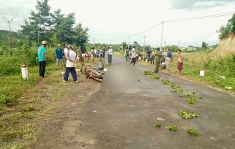 Hiện trường vụ tai nạn. Ảnh: P.V