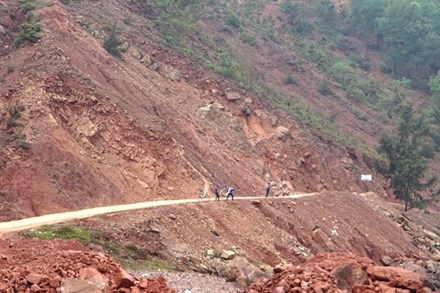 Công trường dự án trạm nghiền xi măng Nghi Thiết. Ảnh: QĐ