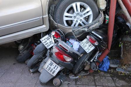 Hiện trường vụ tai nạn. Ảnh: CTV