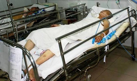 Các nạn nhân đang điều trị tại bệnh viện Đà Nẵng. (Ảnh minh họa). Ảnh LP