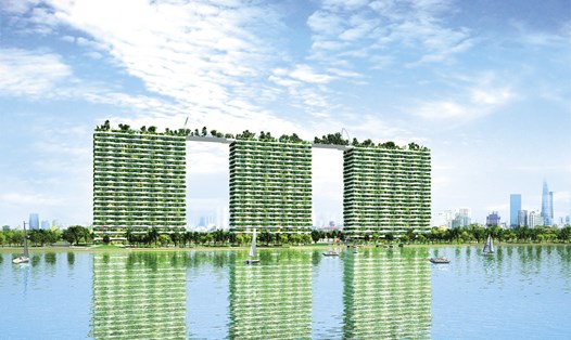 Diamond Lotus Riverside- Bức tường xanh khổng lồ giữa lòng Sài Gòn hoa lệ.