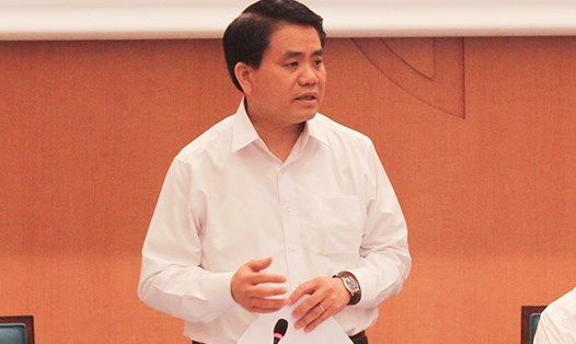 Chủ tịch UBND TP Hà Nội Nguyễn Đức Chung. Ảnh TV