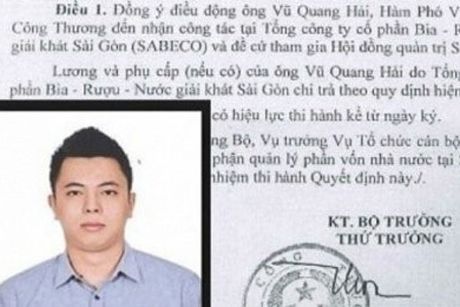 Quy trình bổ nhiệm con trai nguyên Bộ trưởng Vũ Huy Hoàng: Bộ Công Thương vẫn khẳng định đúng!