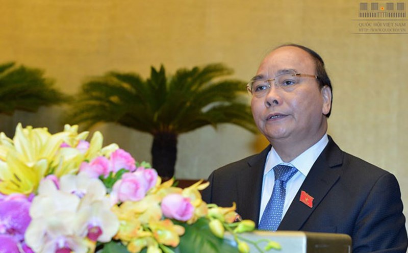 Thủ tướng Chính phủ Nguyễn Xuân Phúc báo cáo về tình hình kinh tế - xã hội trước Quốc hội sáng 20.10.