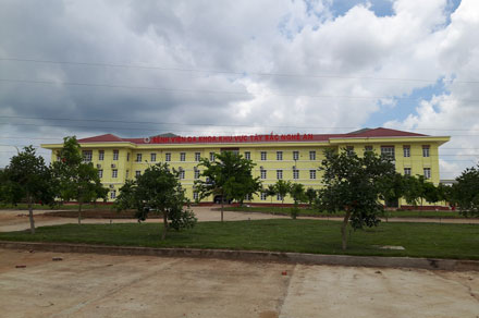 Bệnh viện đa khoa khu vực Tây Bắc Nghệ An đã chậm tiến độ 6 tháng so với kế hoạch. Ảnh: Q.Đ